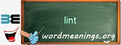 WordMeaning blackboard for lint